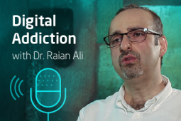 Profile picture of the expert Dr. Rain Ali and next to him the words Digital Addiction.
